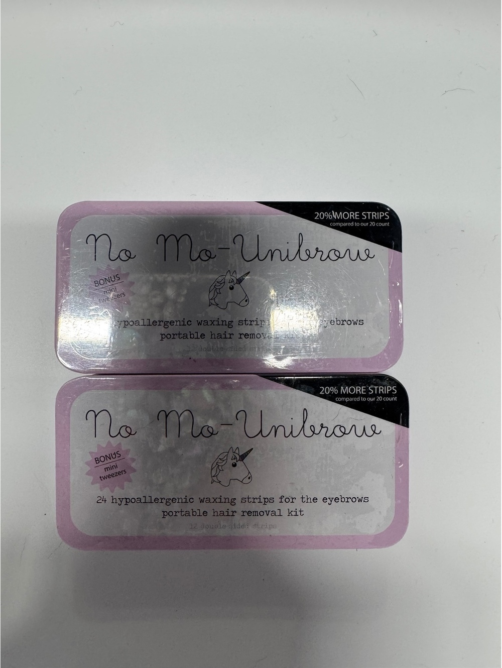 No Mo-Unibrow Hypoallergenic Waxing Strips for Eyebrows Portable Hair Removal